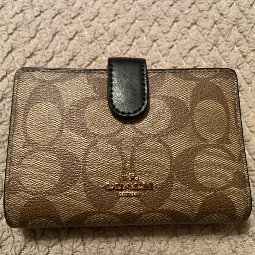 Coach Snap Closure Wallet.